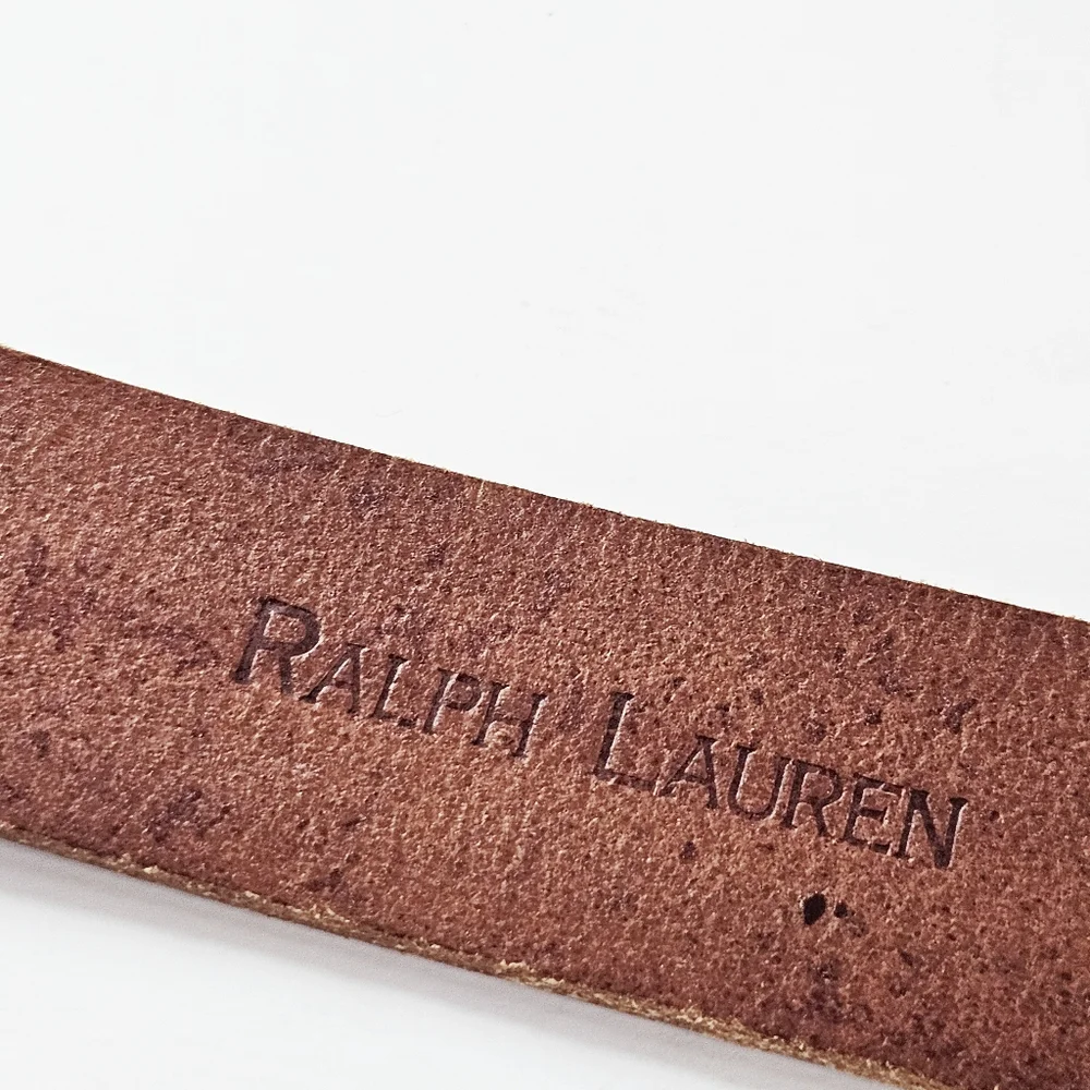 Polo Ralph Lauren Italian Saddle Genuine Leather Brown Belt Men’s Medium 75/30